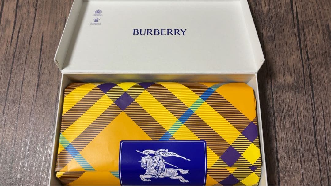 BURBERRY スキニー チェック シルクスカーフ