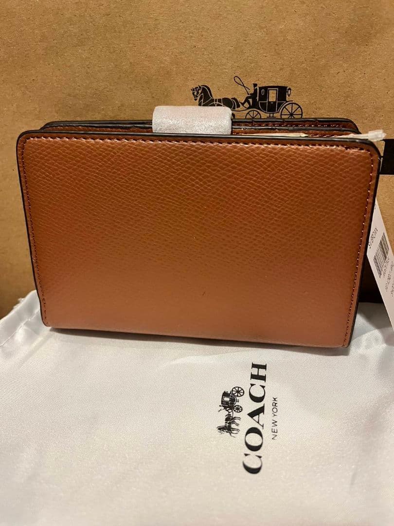 COACH ブラウン 二つ折り財布 F53436