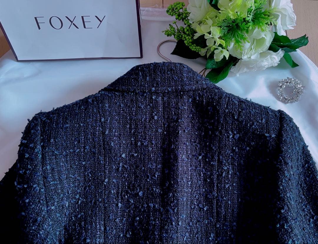 FOXEY 14万増産品入学入園スノーフレークジャッケト38 極美品rene