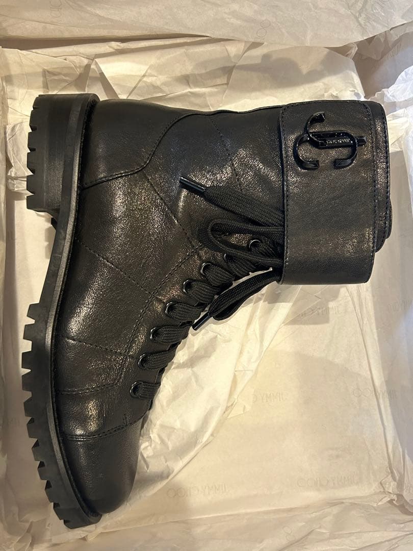 新品　Jimmy chooジミーチュウ　レースアップ　ブーツ　　サイズ３７