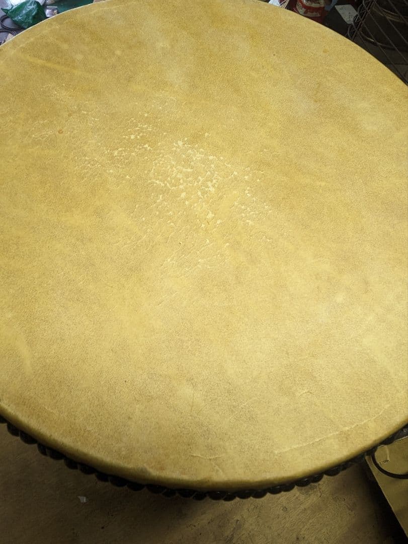 赤い和太鼓 木製 直径約40cm