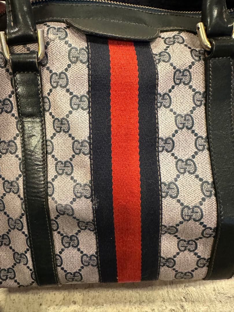 GUCCI GGキャンバス ボストンバッグ　鑑定済