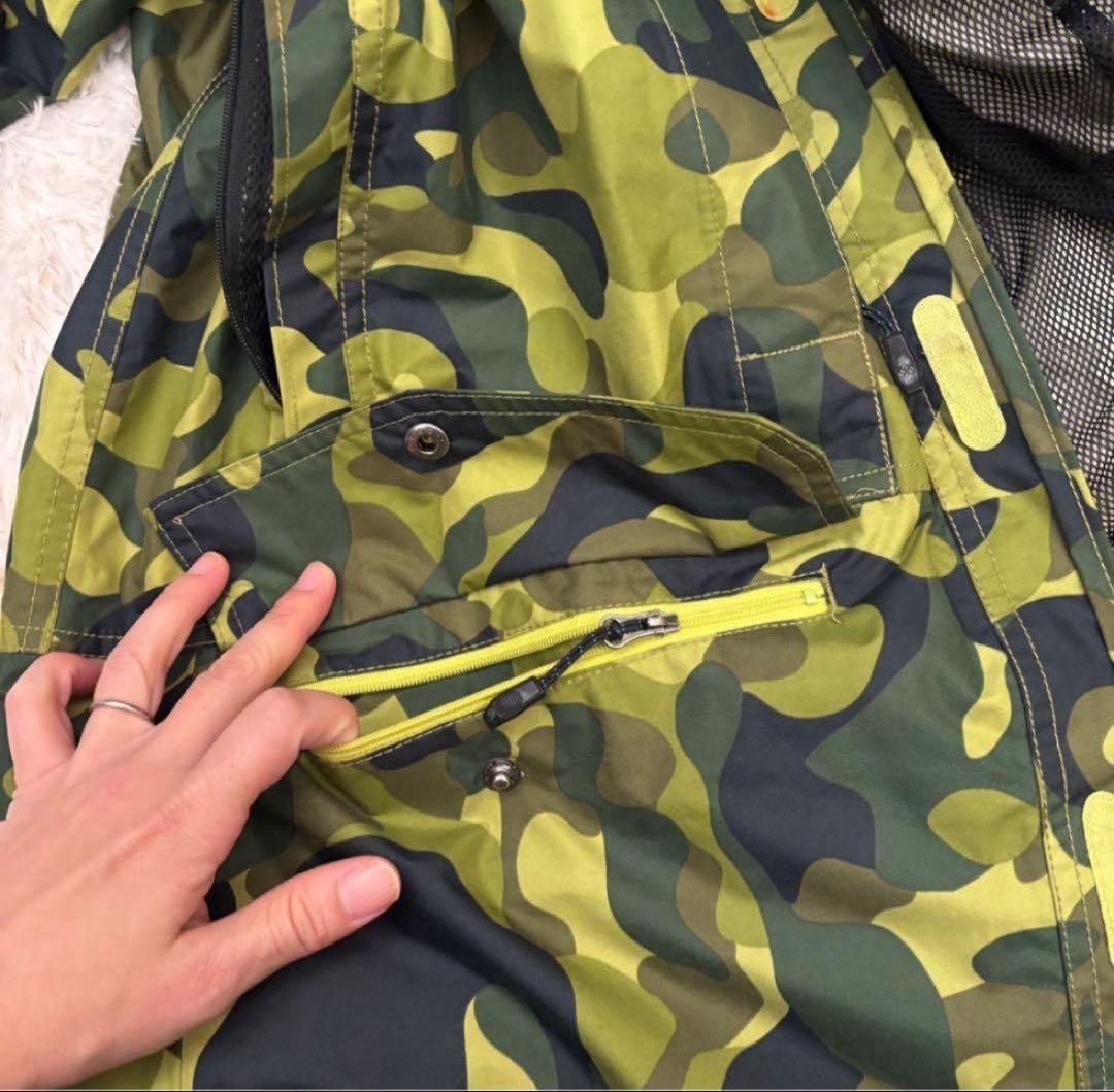 st105さまコロンビア スキー スノーボード ウェア ジャケット 迷彩