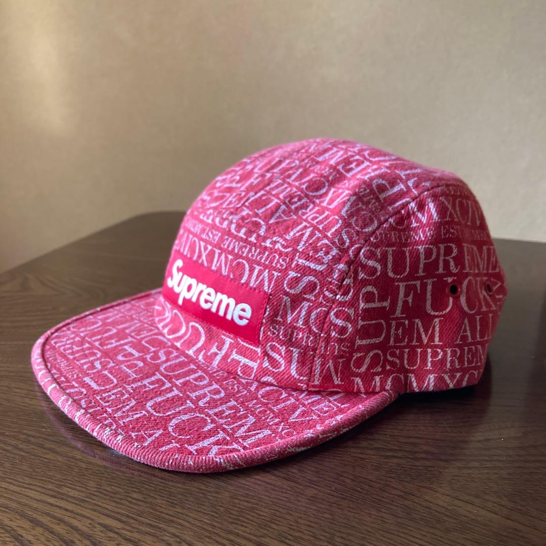 値下げ　Supreme Fuck ' Em All Denim Camp Cap