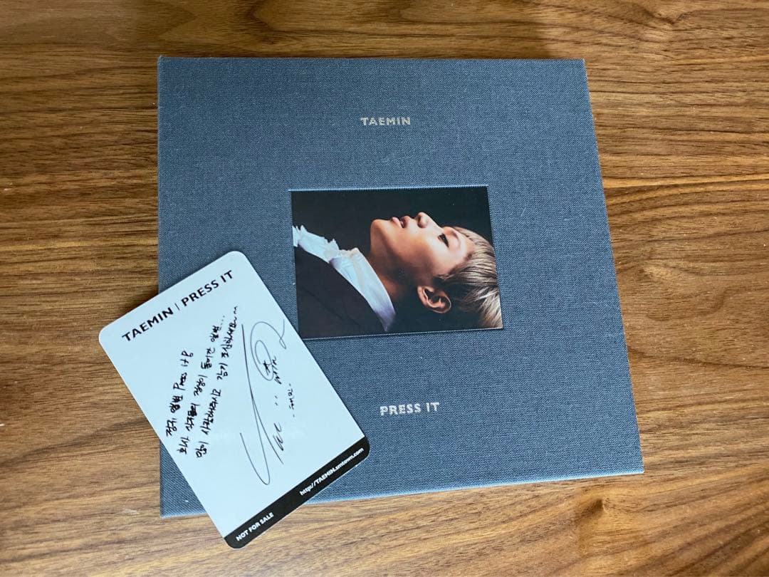 テミン　PRESS IT CD 韓国盤　トレカ　SHINee ⭐︎