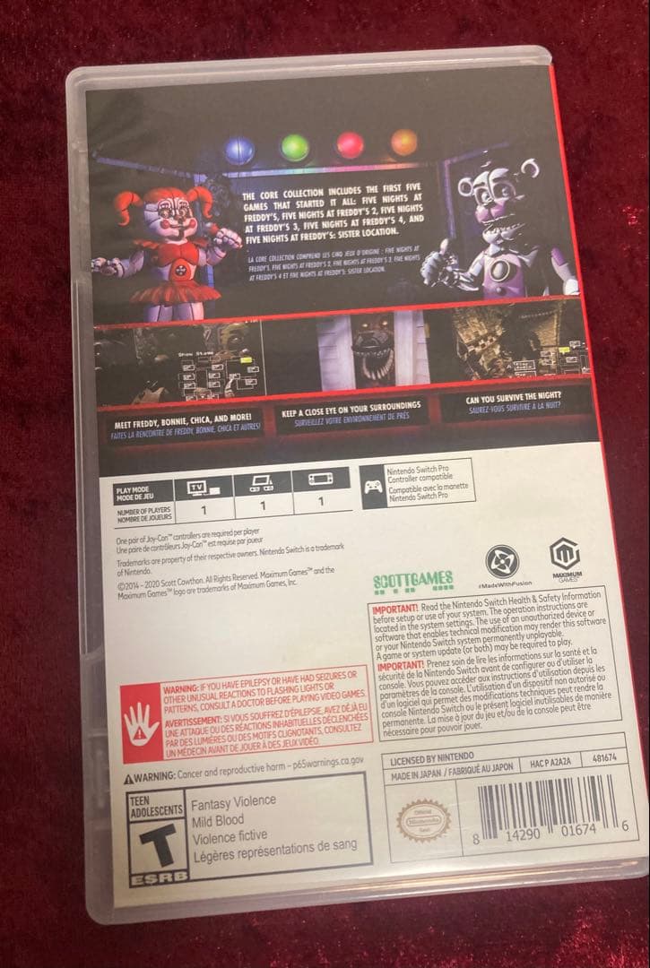 レアパッケージ【FNaF core collection】ニンテンドースイッチ