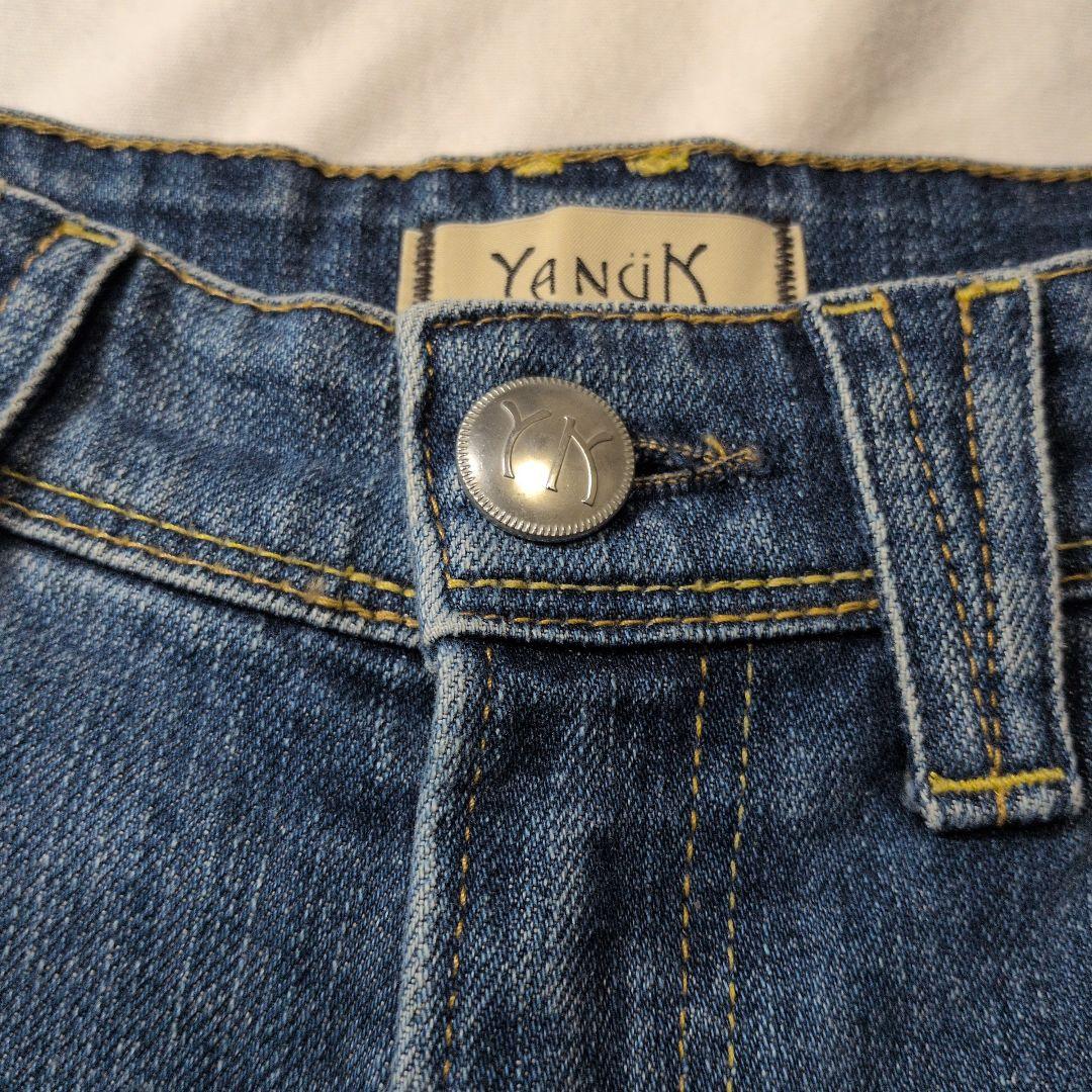 YANUK ヤヌーク ワイド ストレート デニム LILITH 23インチ