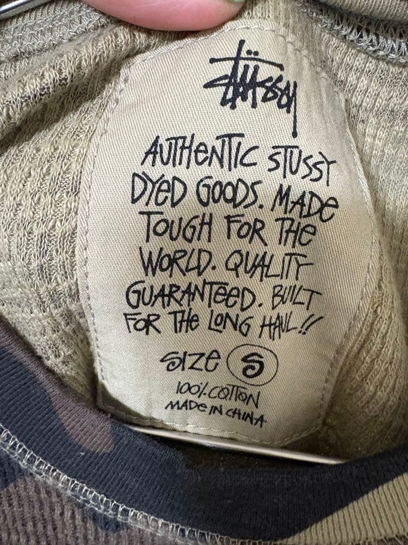 Stussy 迷彩柄 サーマルTシャツ