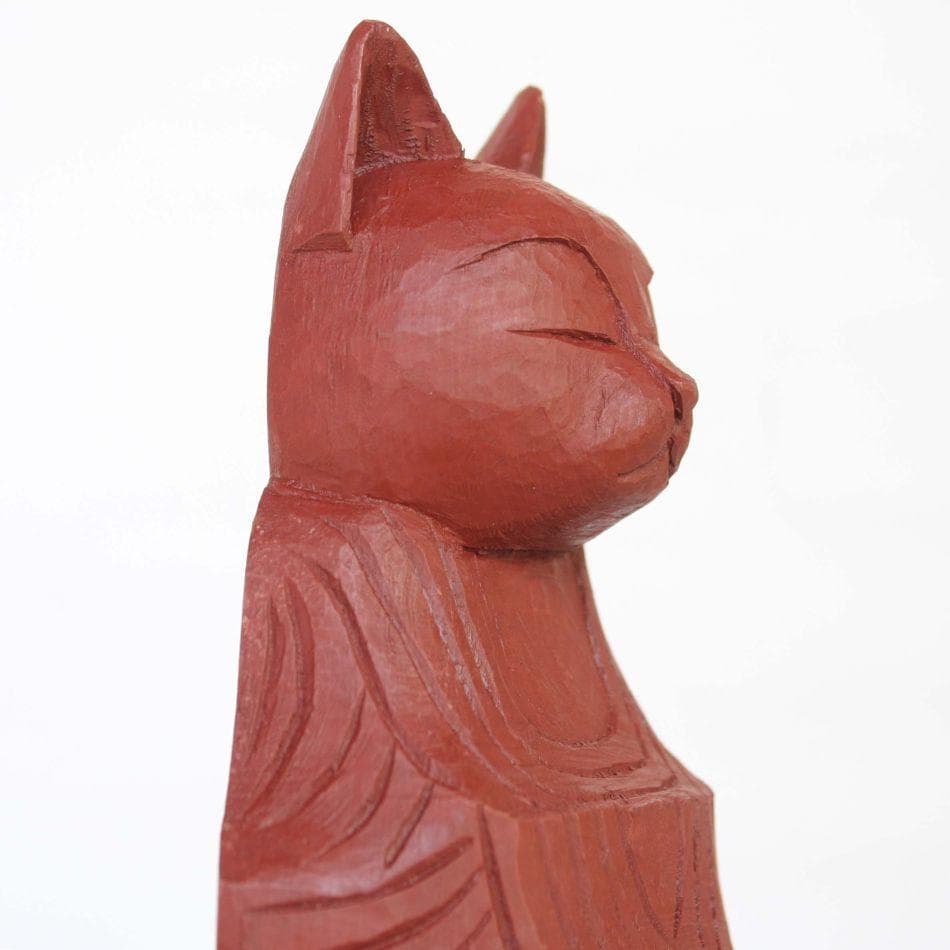 円空仏　猫如来・猫護法神セット