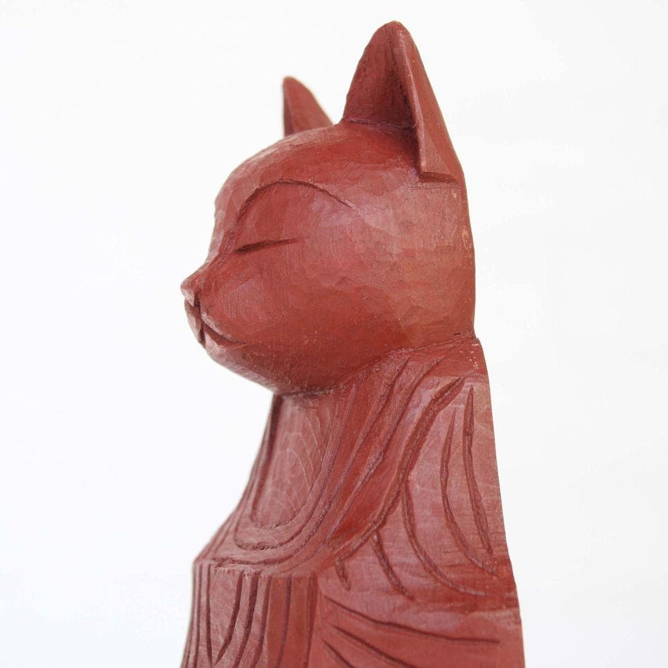 円空仏　猫如来・猫護法神セット