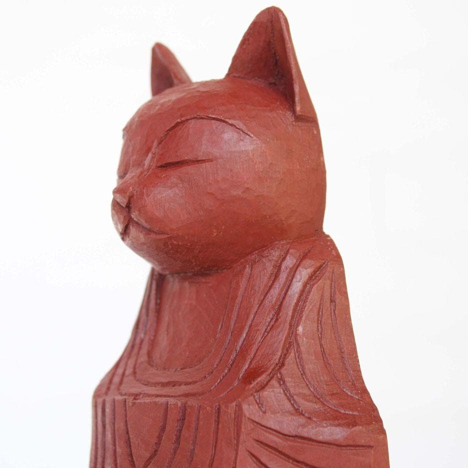 円空仏　猫如来・猫護法神セット