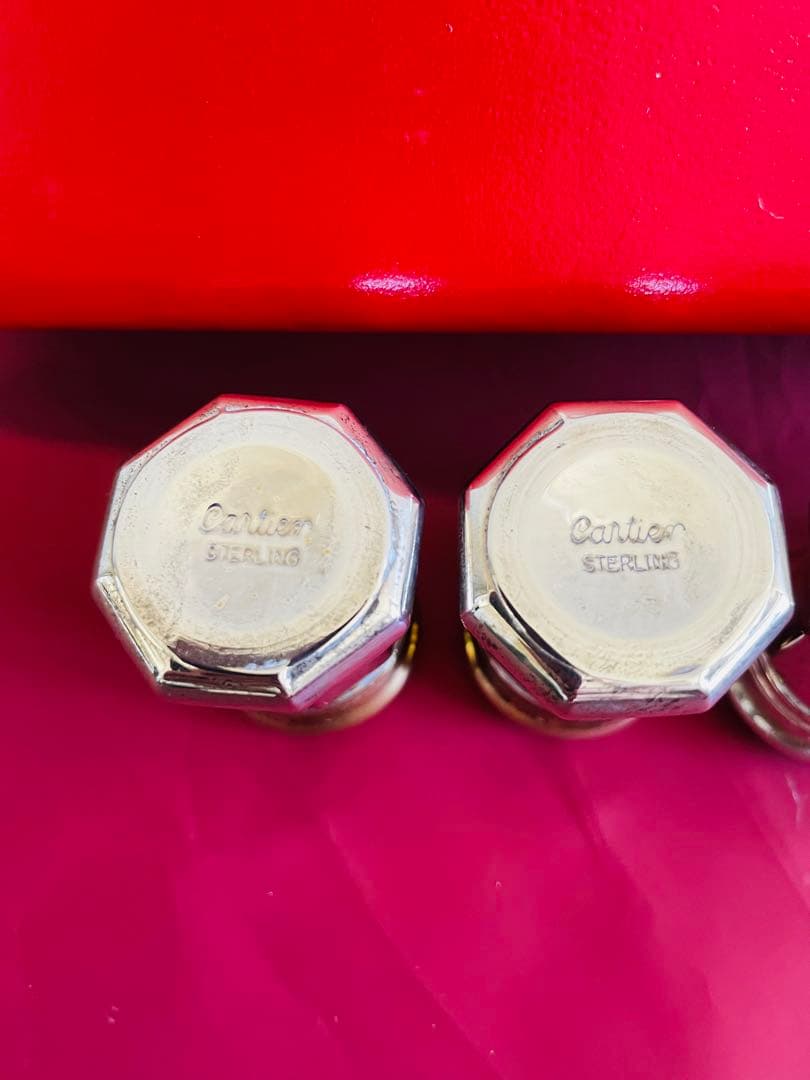 Cartier スターリングシルバー卓上スパイス4個セット