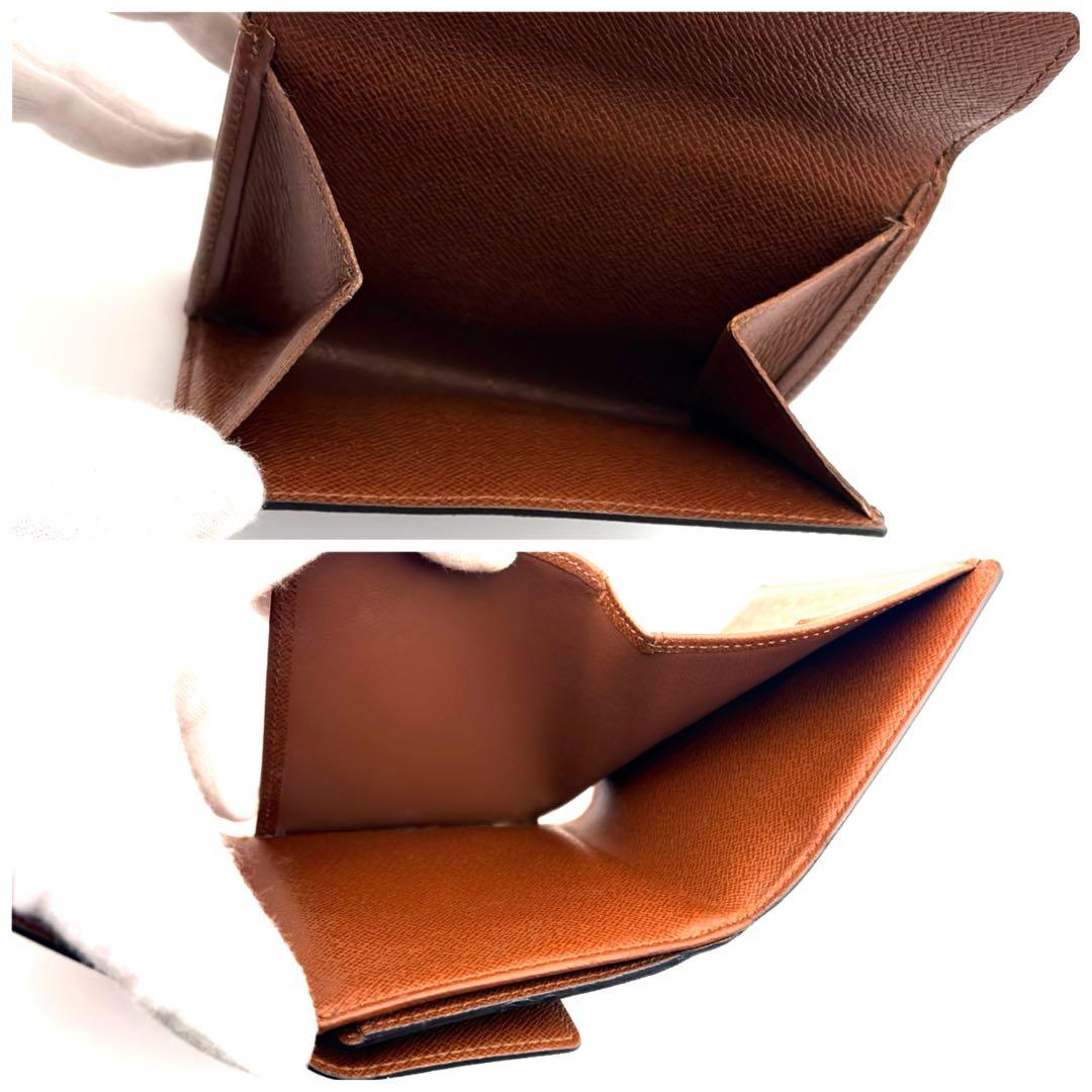 【美品】ルイヴィトン モノグラム ポルトモネ ビエ カルトクレディ 三つ折り財布
