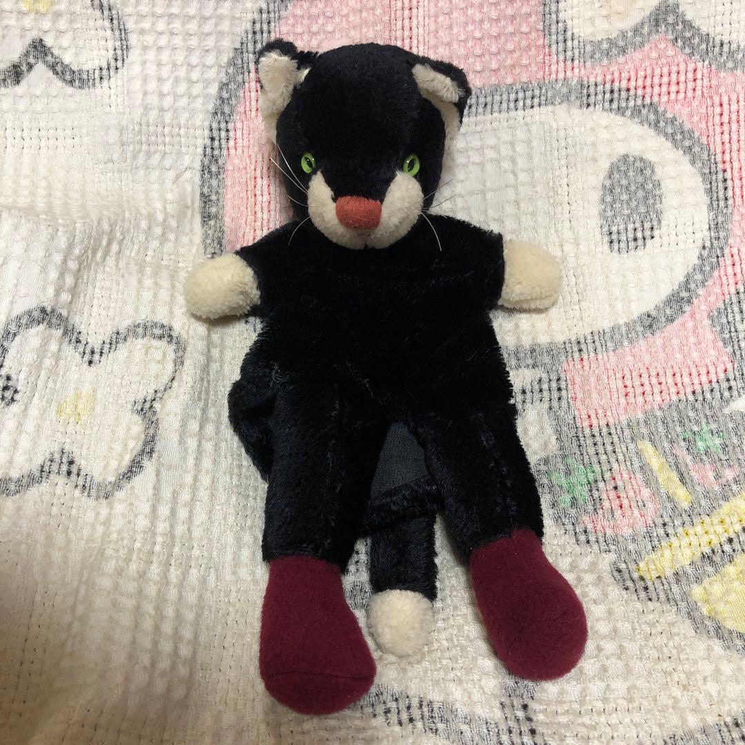 カリスト社　kallisto ネコ　ぬいぐるみパペット　中古品