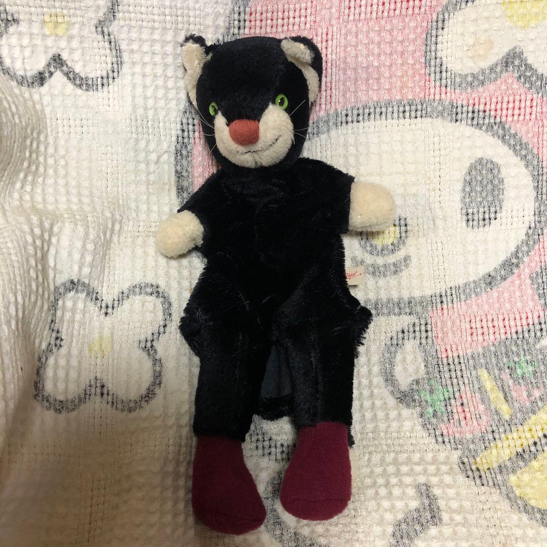 カリスト社　kallisto ネコ　ぬいぐるみパペット　中古品