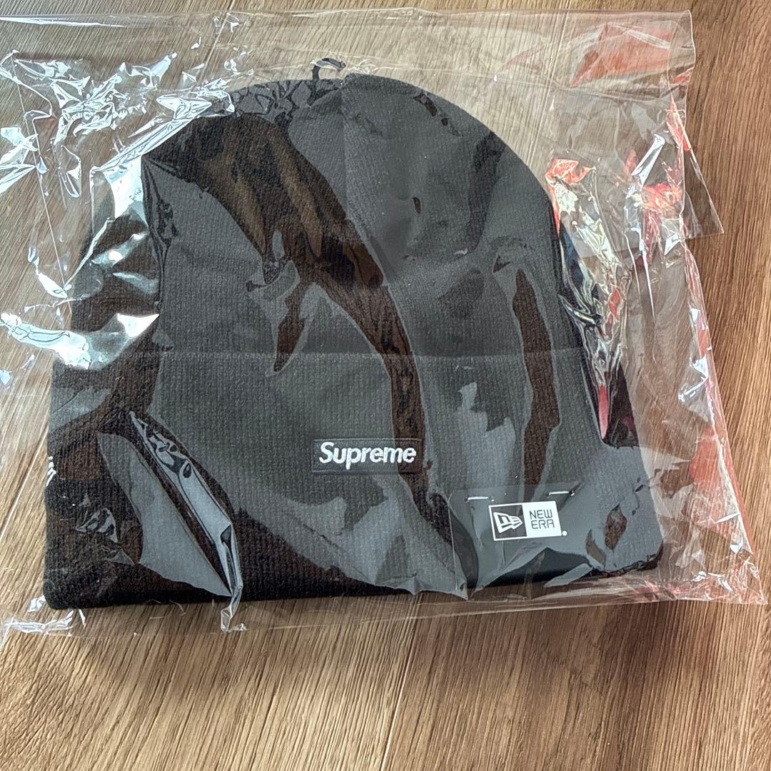 Supreme レタリングニットキャップ　黒　新品