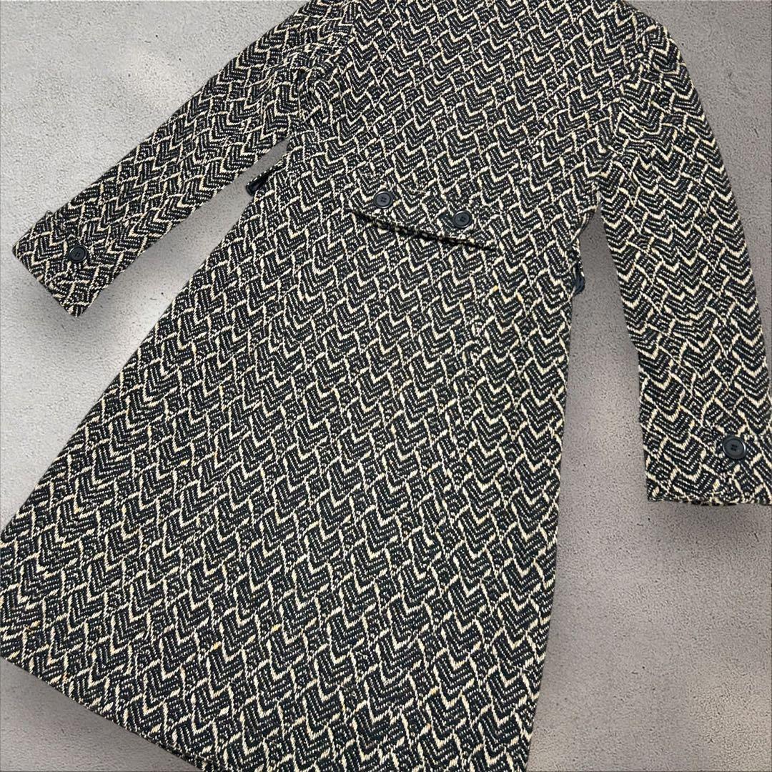 MaxMara WEEKEND ロングコート チェスターダブル　総柄 40
