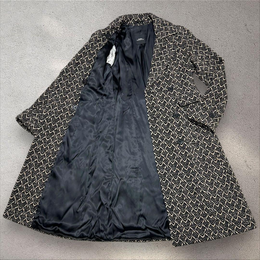 MaxMara WEEKEND ロングコート チェスターダブル　総柄 40