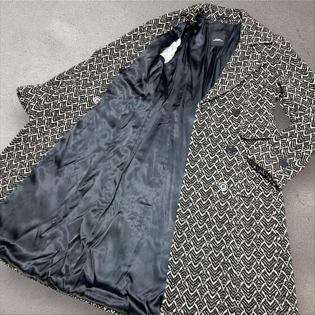 MaxMara WEEKEND ロングコート チェスターダブル　総柄 40