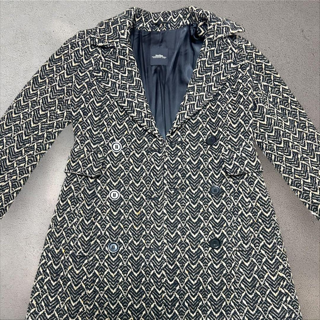 MaxMara WEEKEND ロングコート チェスターダブル　総柄 40