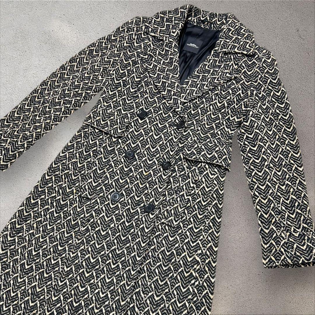 MaxMara WEEKEND ロングコート チェスターダブル　総柄 40