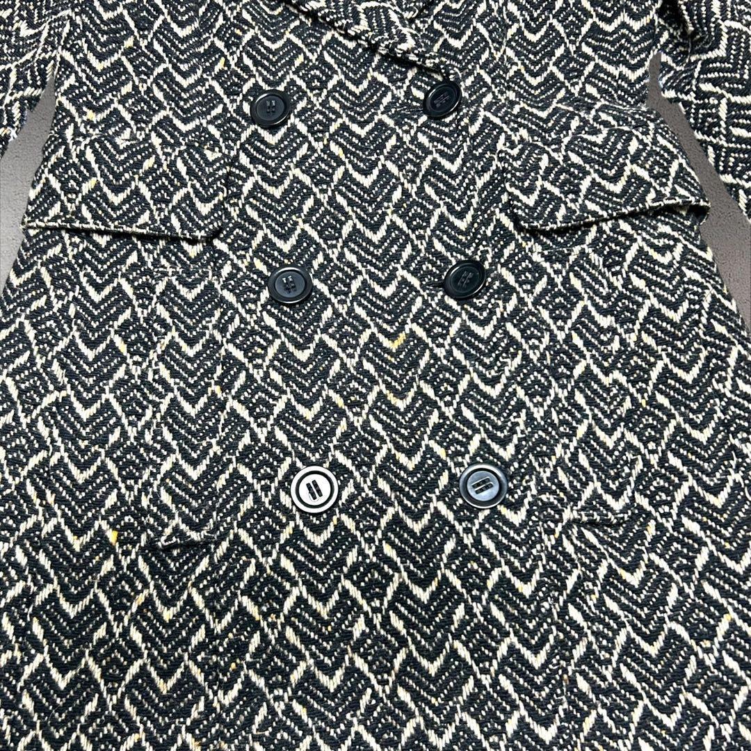 MaxMara WEEKEND ロングコート チェスターダブル　総柄 40