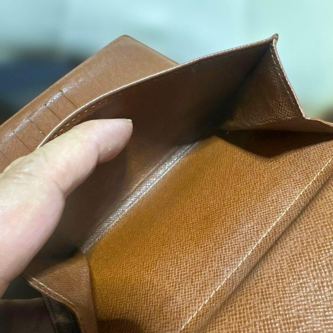 ⑥☆良品/Ⓜ️サイズ♪ポルトトレゾールエテュイパピエ ☆三つ折り財布
