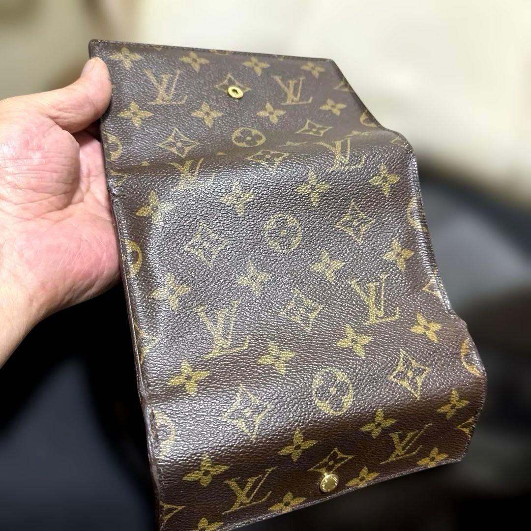 ⑥☆良品/Ⓜ️サイズ♪ポルトトレゾールエテュイパピエ ☆三つ折り財布