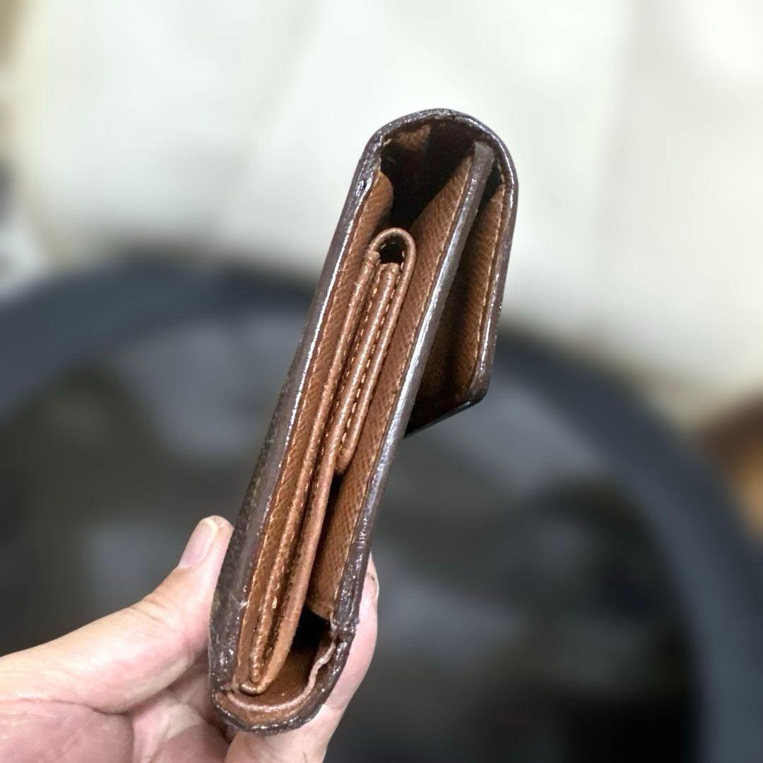 ⑥☆良品/Ⓜ️サイズ♪ポルトトレゾールエテュイパピエ ☆三つ折り財布
