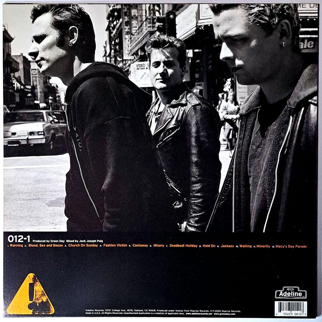 オリジナル　Green Day　Warning　レコード　LP　カラー盤