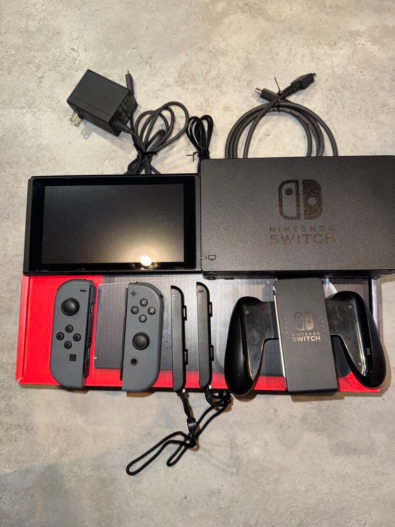 Nintendo Switch 本体 グレー 付属品完品 極美品