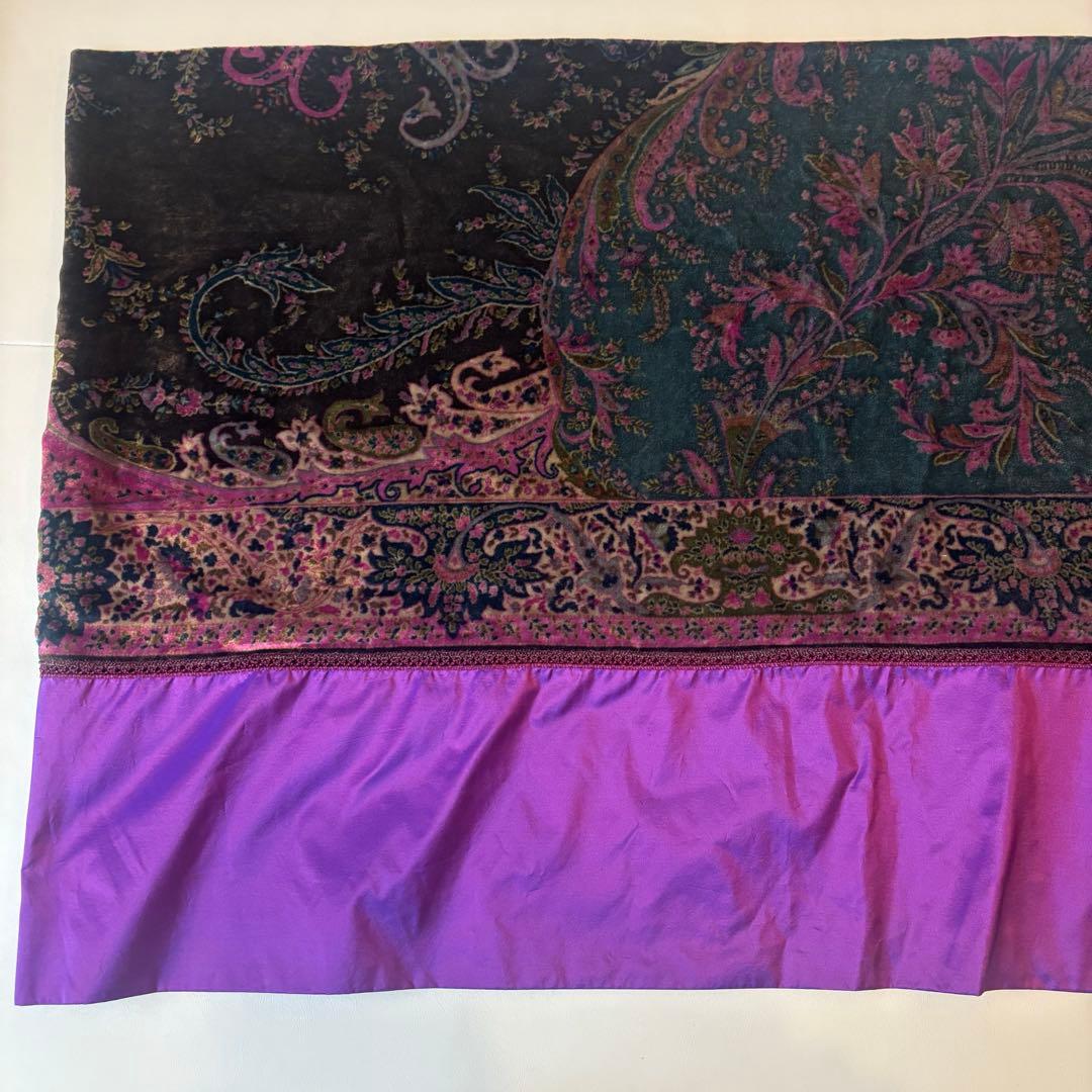 ETRO エトロ ベロア ペイズリー スカーフ ストール