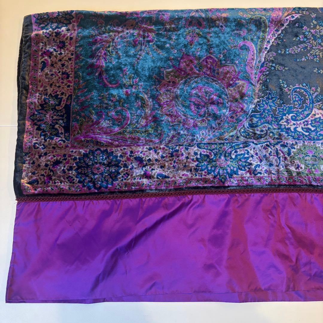 ETRO エトロ ベロア ペイズリー スカーフ ストール