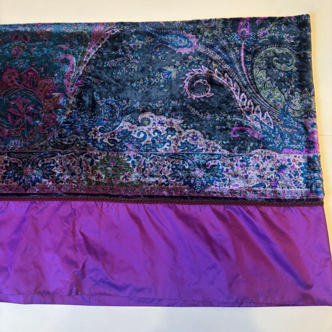 ETRO エトロ ベロア ペイズリー スカーフ ストール