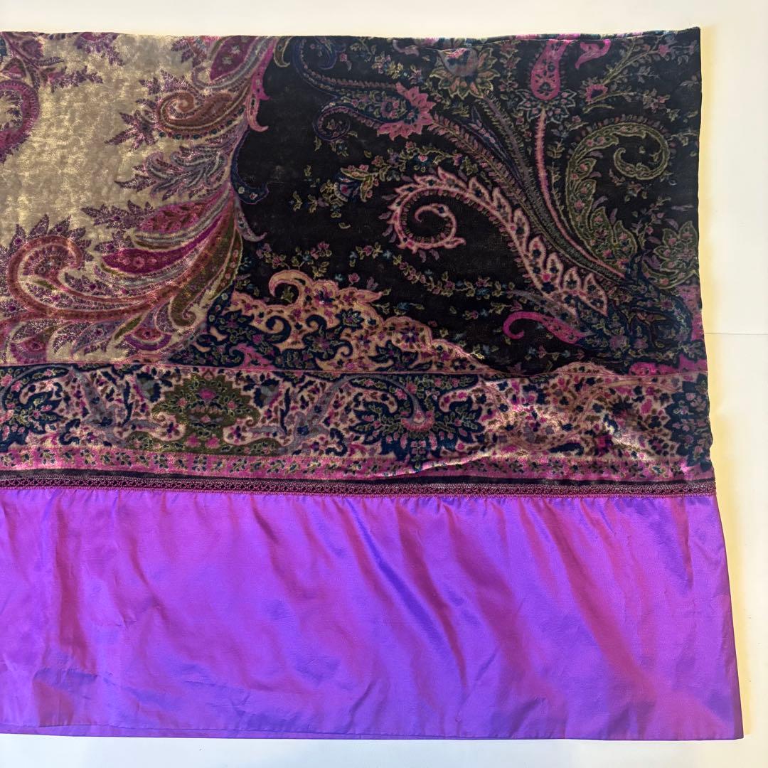 ETRO エトロ ベロア ペイズリー スカーフ ストール