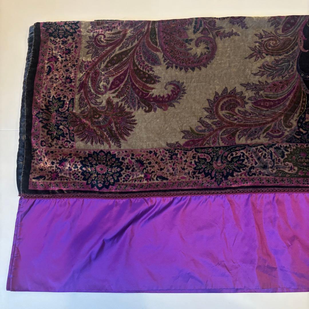 ETRO エトロ ベロア ペイズリー スカーフ ストール