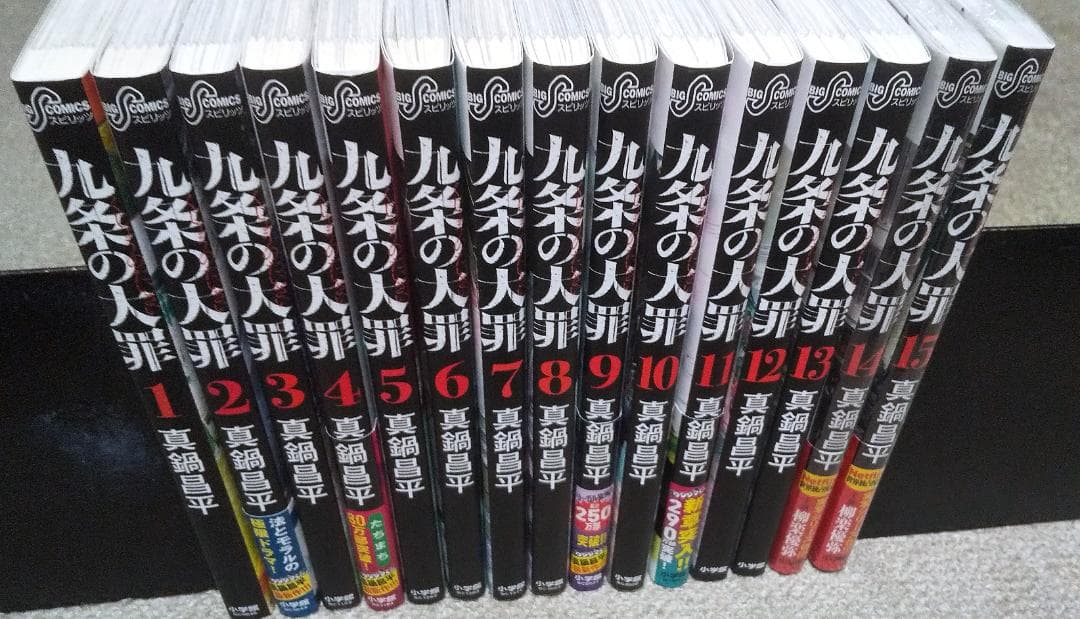 九条の大罪　1～15巻　真鍋昌平　※2冊新品未読品※