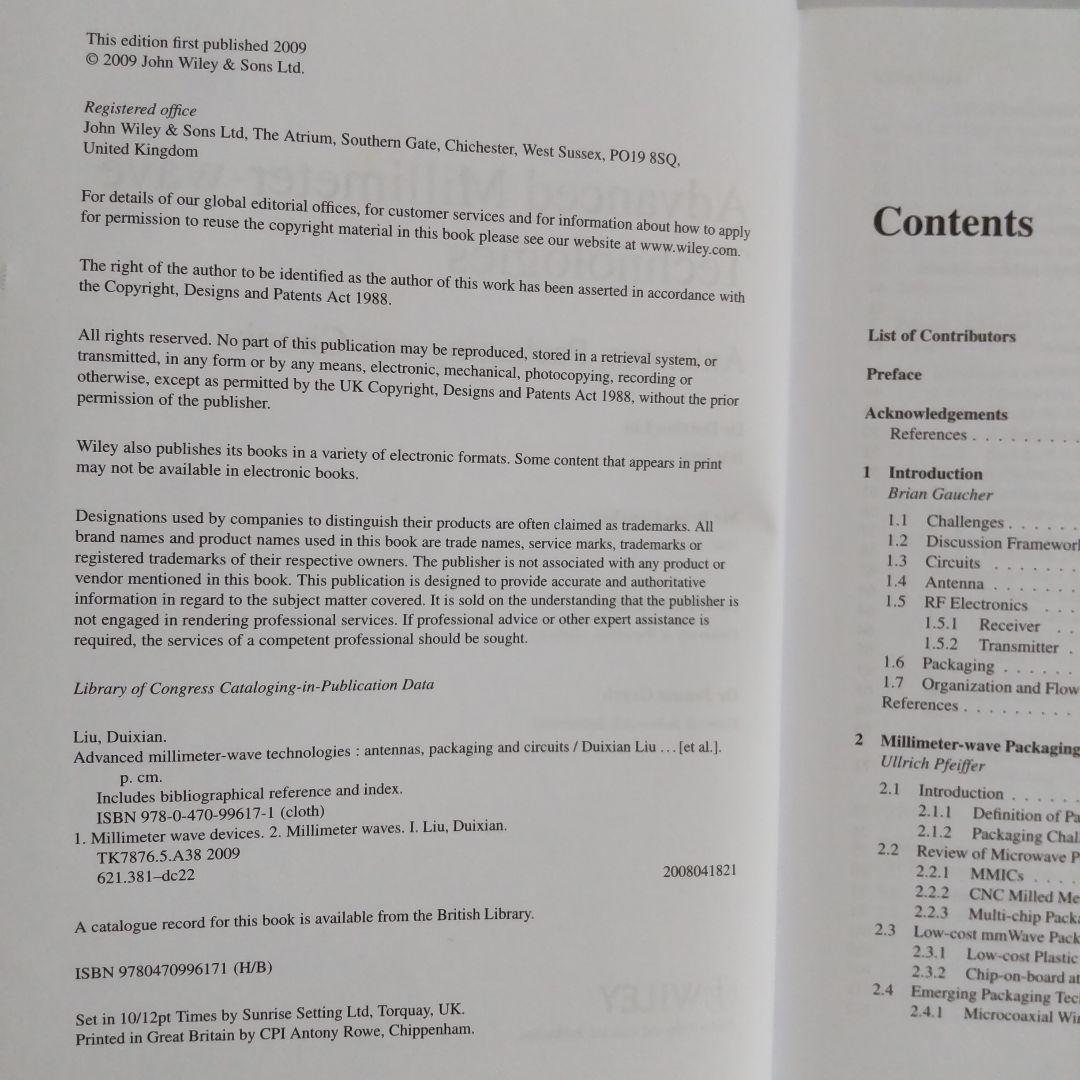 洋書 Advanced Millimeter-wave Technologies