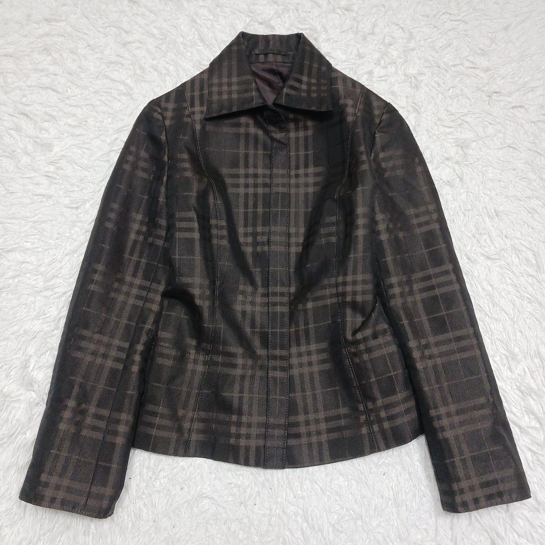 ✨未使用級✨サイズ42✨バーバリーロンドン　シャドーチェック　ジャケット