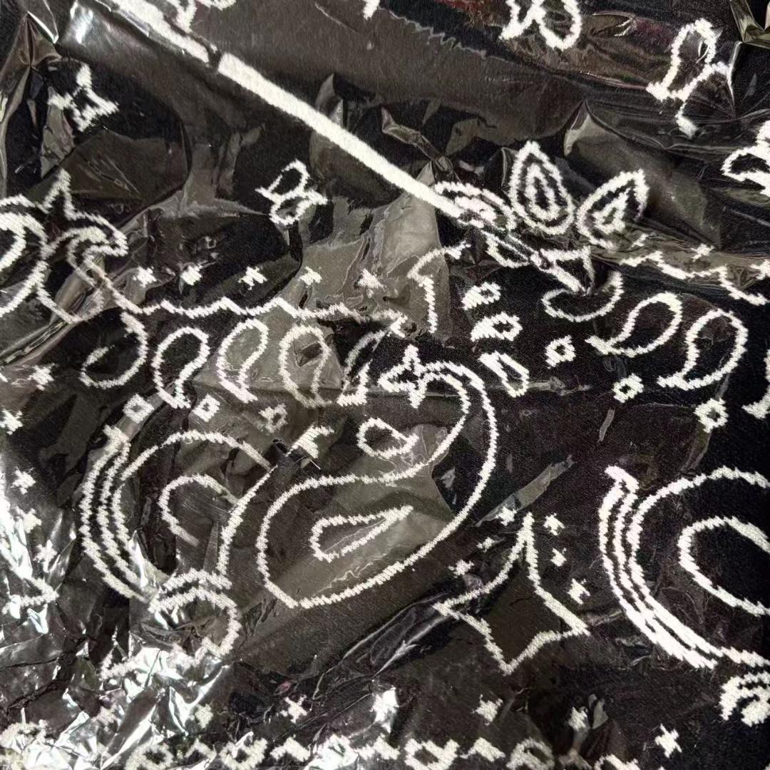 新品 即日発送 Gypsohila Paisley Knit Stole 白黒