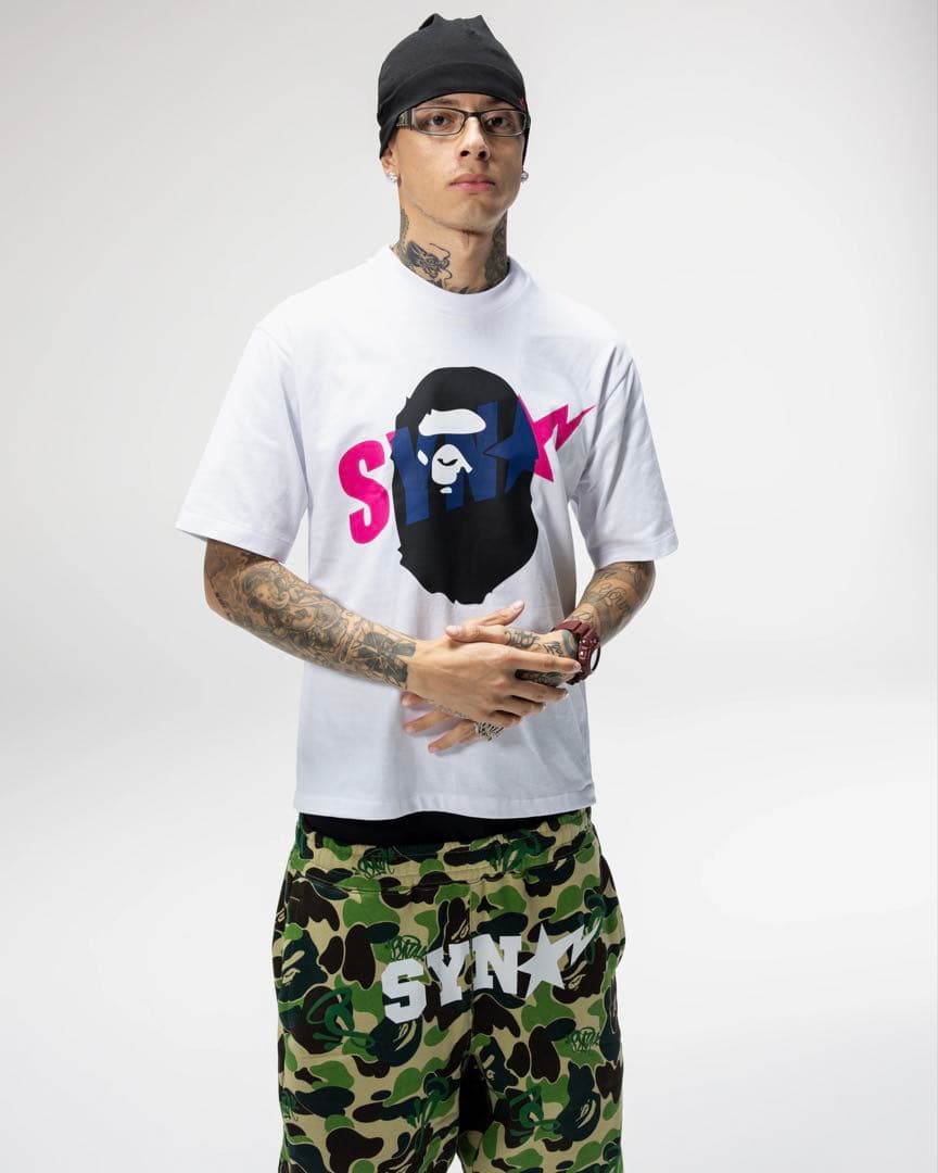 セントラルシー×SYNA×BAPE×Spotify TシャツS