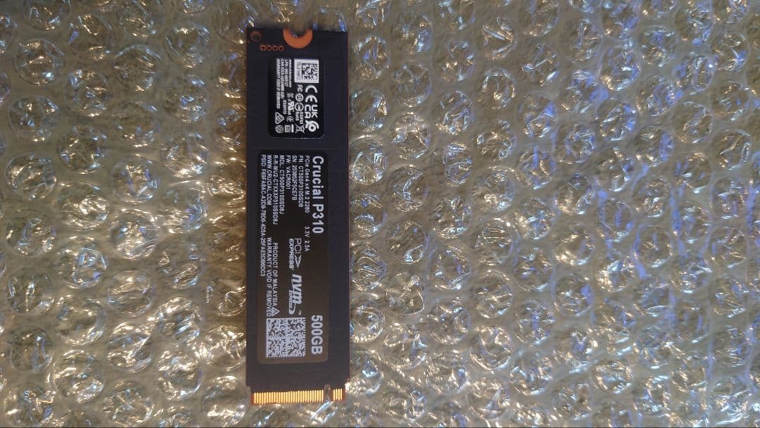 内蔵型SSD crucial ssd 500gb p310 m.2 gen4