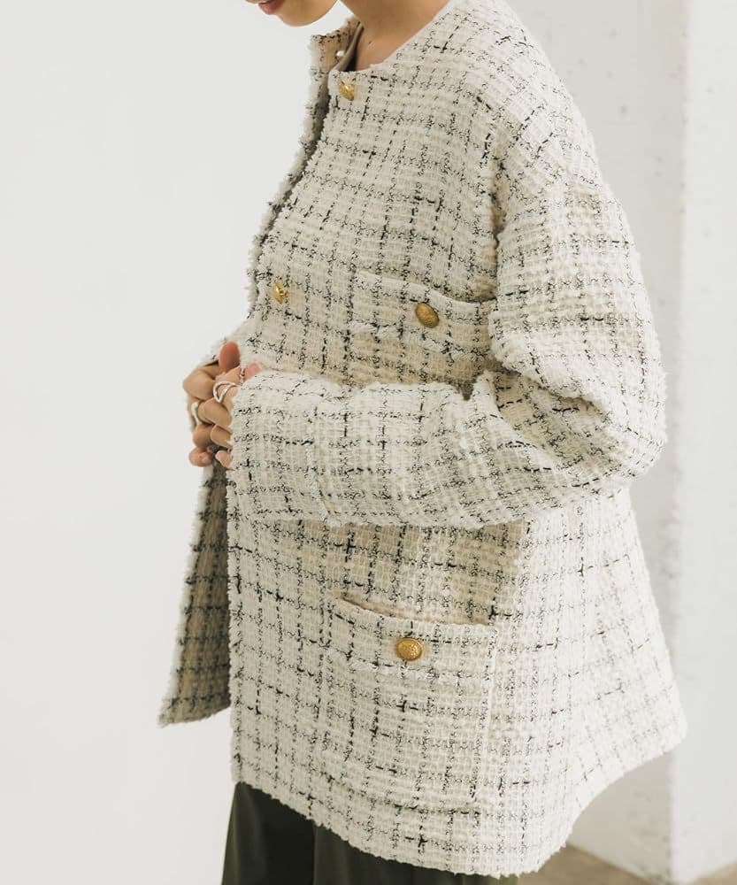 URBAN RESEARCH　GIOLICAツイードジャケット　金ボタン36美品