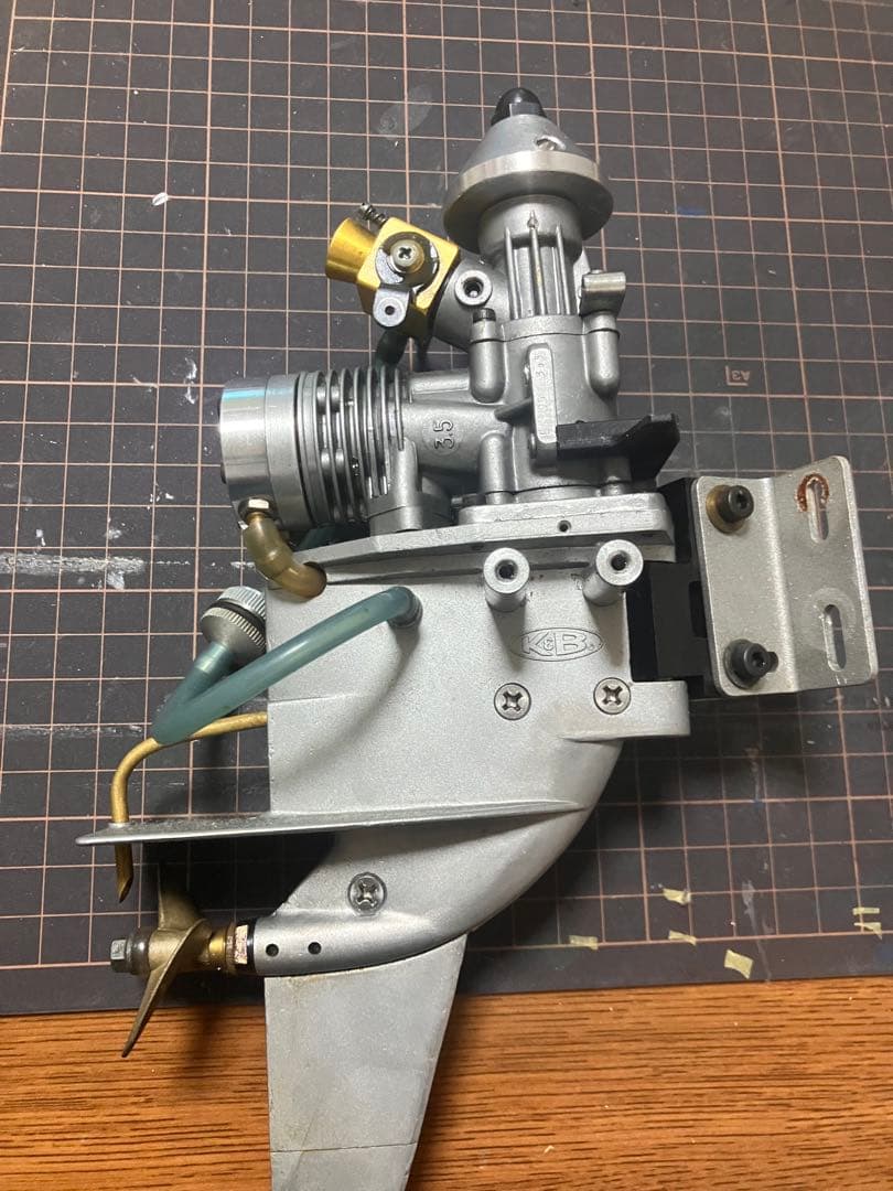 希少！！K&B 3.5cc ニトロ船外機 ラジコンボート用