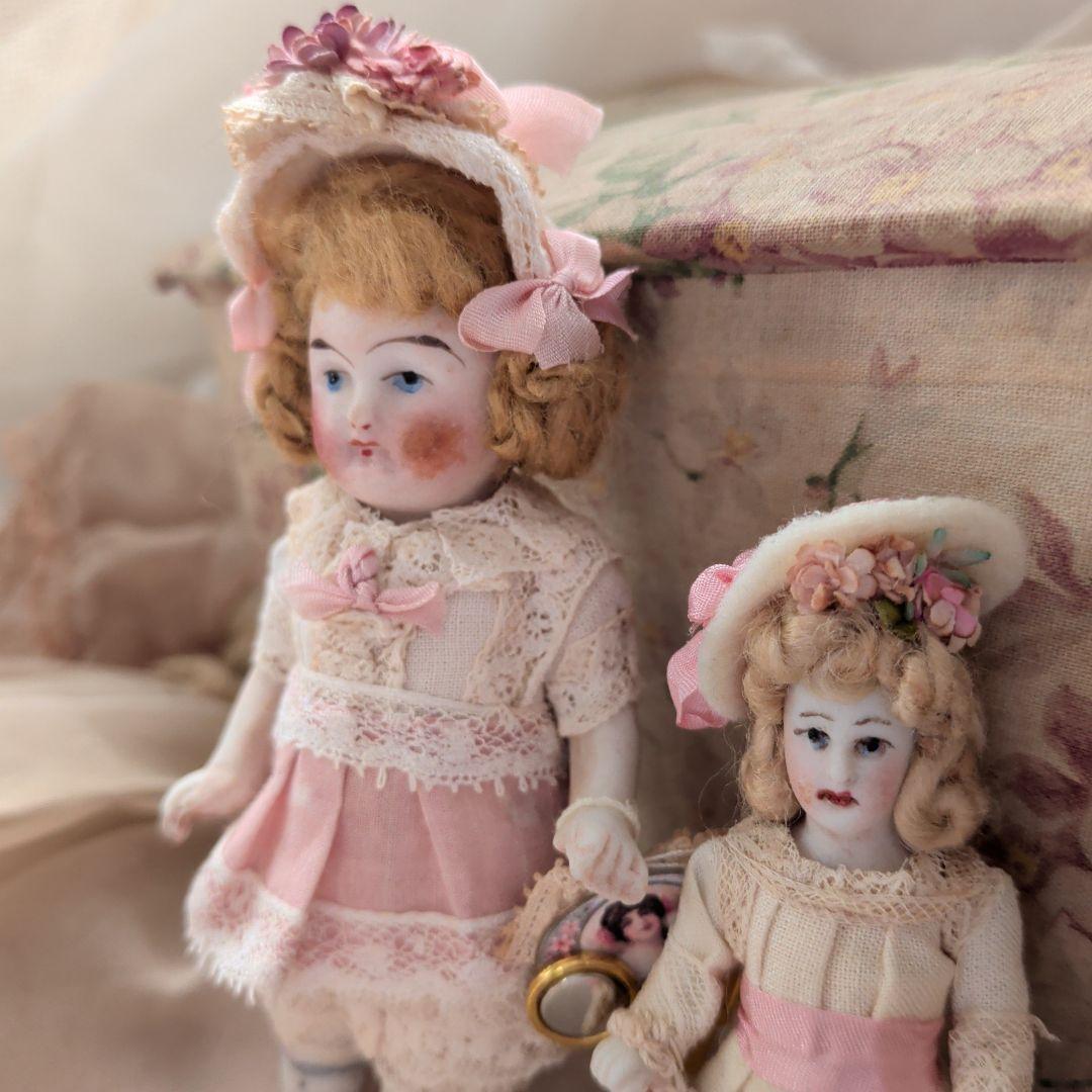 1900s　ドイツ　アンティーク　ミニョネット　ドールセット