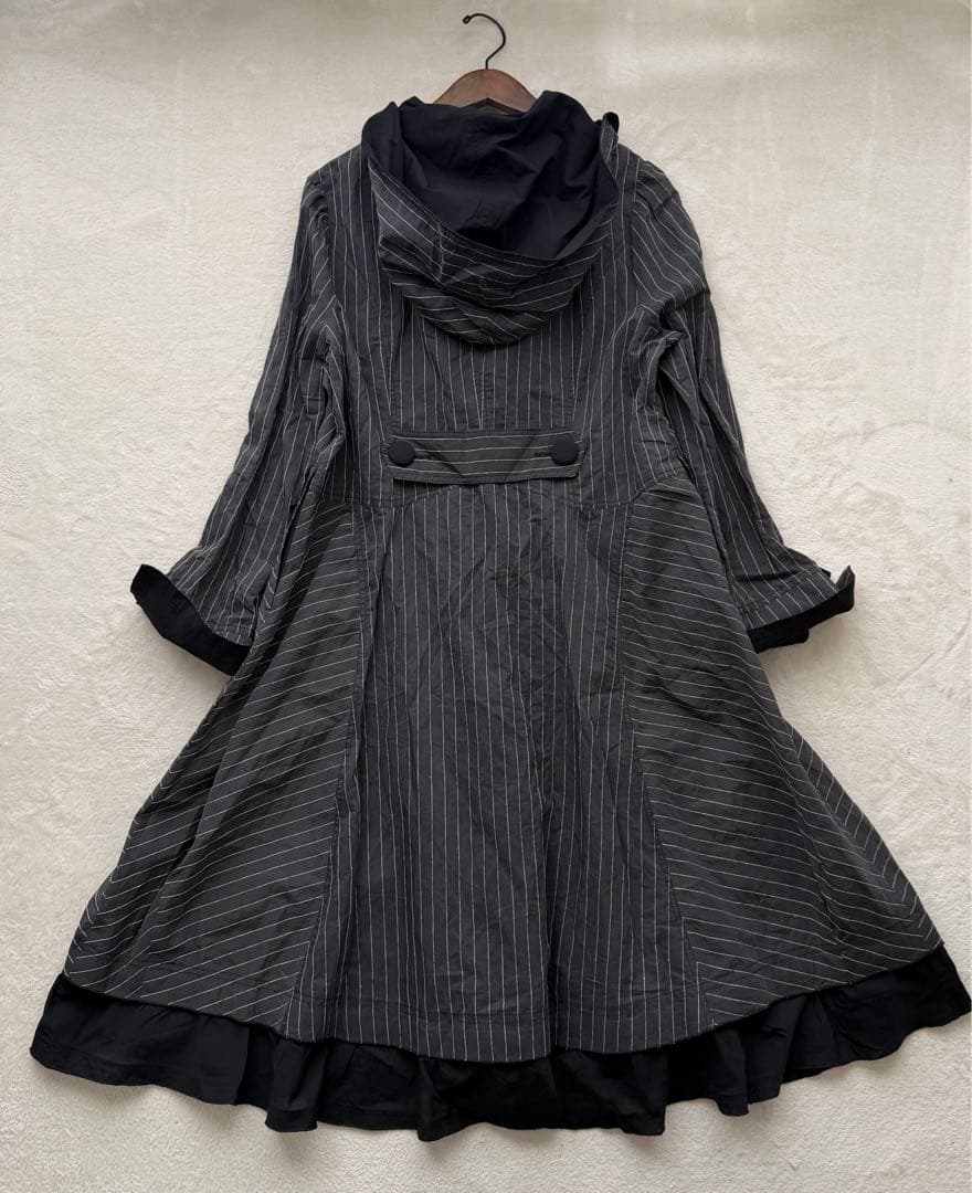 EIKO KONDO エイココンドウ タフタ フード付き ロングコート 42