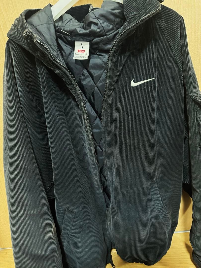 リ*ク様 Supreme×NIKE コーデュロイ ジャケット ブラック M