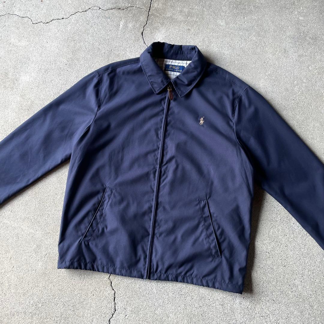 ジャケット・アウター polo ralph lauren swing top navy m pony