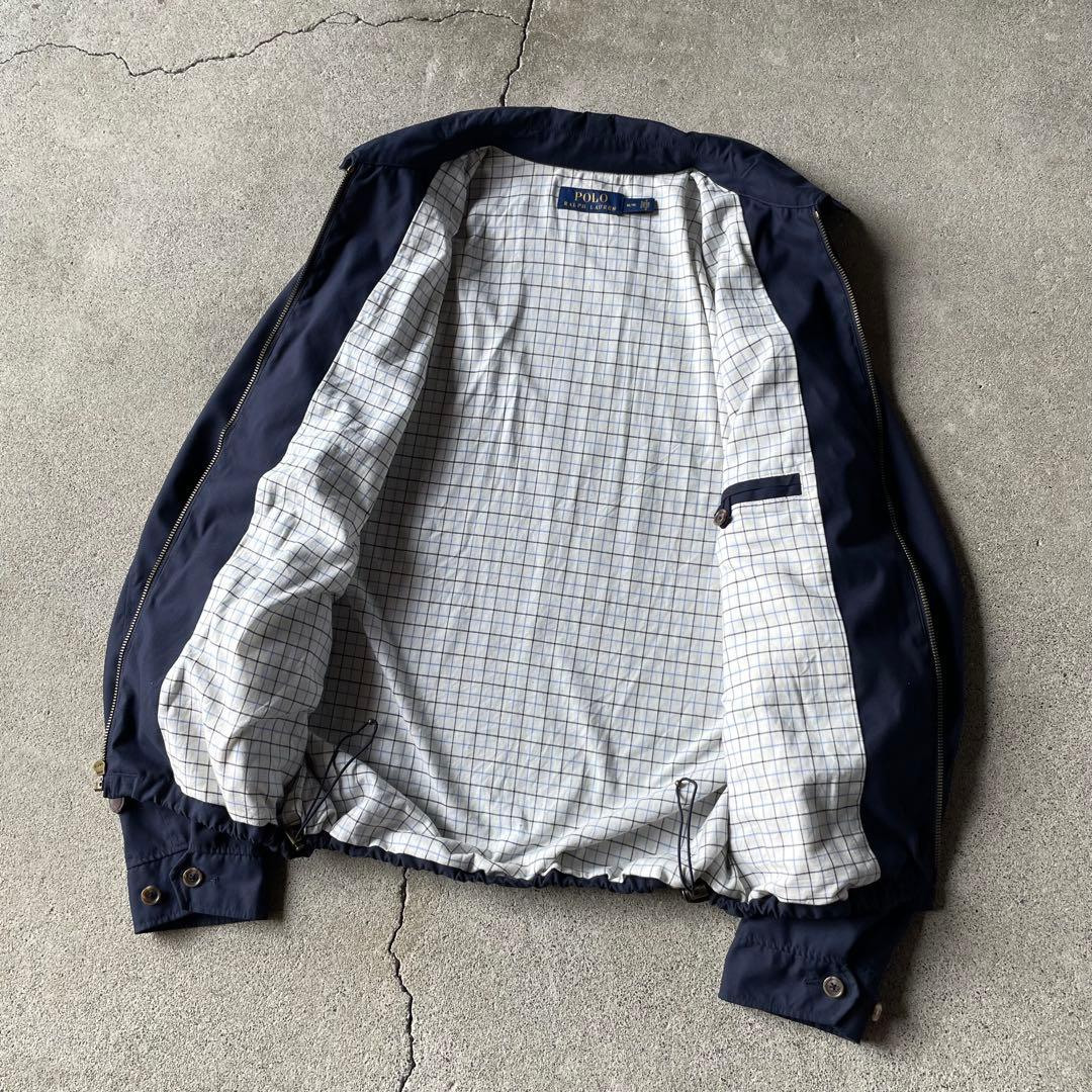 ジャケット・アウター polo ralph lauren swing top navy m pony