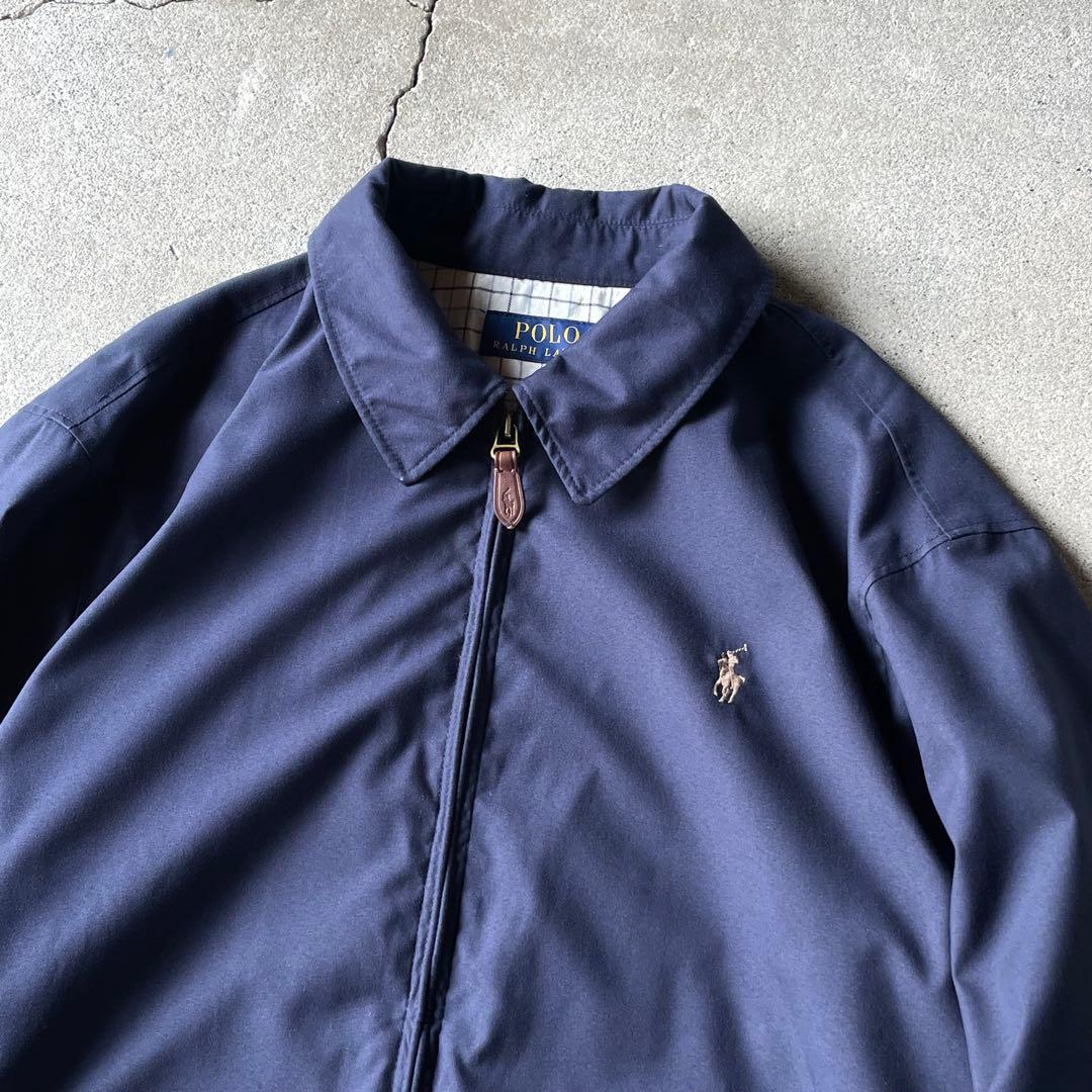 ジャケット・アウター polo ralph lauren swing top navy m pony
